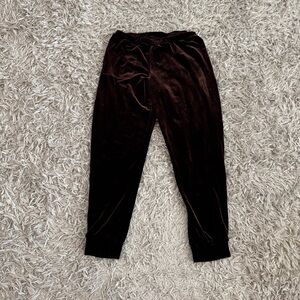 Only Hearts NYC Brown Velvet Jogger Pants